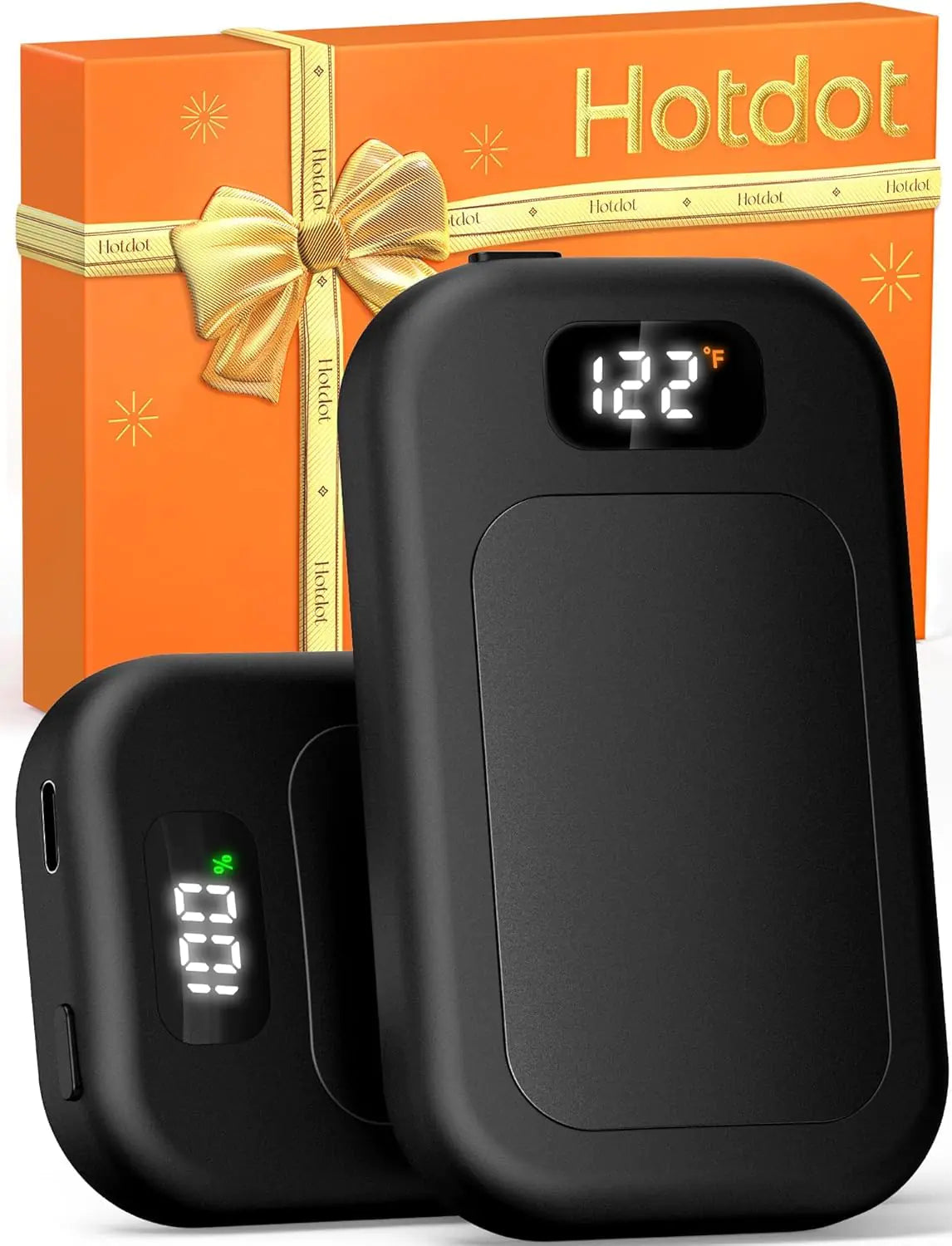 Hand Warmers Rechargeable 2 Pack 6400mAh Electric Hand Warmers AI Smart Chips 20Hrs Long Safe Heat Portable Pocket Heater Outdoor Camping Hunting Golf Accessories